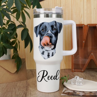 Gobelets personnalisés avec portrait d'animal de compagnie, cadeau d'anniversaire ou de Noël pour les amoureux des animaux