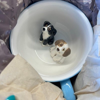 Mug personnalisé avec figurine d'animal de compagnie Cadeau d'anniversaire Cadeau de Noël pour les amoureux des animaux de compagnie