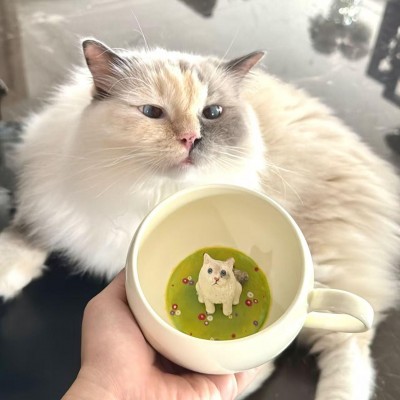 Mug personnalisé avec figurine d'animal de compagnie Cadeau d'anniversaire Cadeau de Noël pour les amoureux des animaux de compagnie