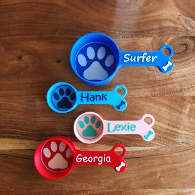 Pelle à nourriture pour chien personnalisée avec nom, cadeau pour amoureux des animaux
