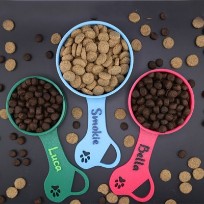 Pelle à nourriture pour chien personnalisée avec nom, cadeau pour amoureux des chiens