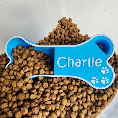 Scoop de nourriture pour chien personnalisé avec nom Cadeau pour les amoureux des animaux de compagnie