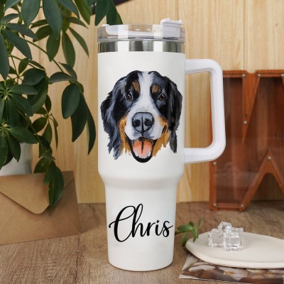 Gobelets personnalisés avec portrait d'animal de compagnie, cadeau d'anniversaire ou de Noël pour les amoureux des animaux