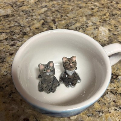Mug personnalisé avec figurine d'animal de compagnie Cadeau d'anniversaire Cadeau de Noël pour les amoureux des animaux de compagnie