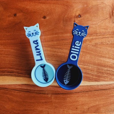 Pelle à nourriture pour chat personnalisée avec nom, cadeau pour les amoureux des animaux