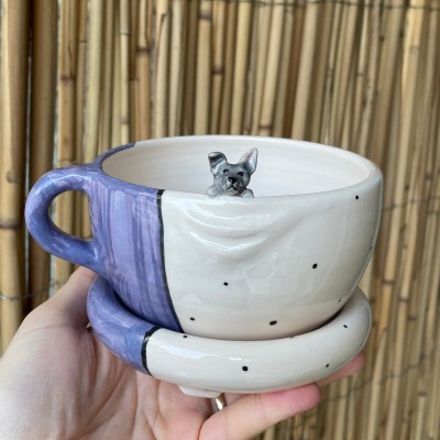 Personalised Pet Figure Mug Birthday Christmas Gift for Pet Lovers