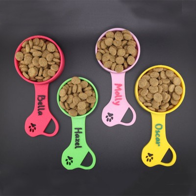 Pelle à nourriture pour chien personnalisée avec nom, cadeau pour amoureux des chiens