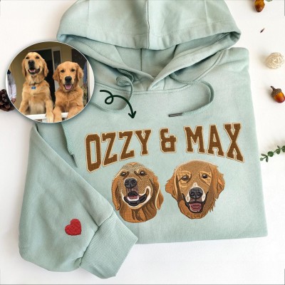 Sweat-shirt brodé personnalisé avec le nom de l'animal Cadeau pour les amoureux des chiens et des chats
